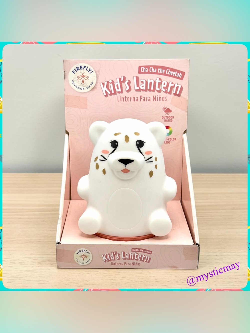 Firefly CHA CHA CHEETAH KIDS LANTERN Multicolor Camping Nightlight Uses Battery